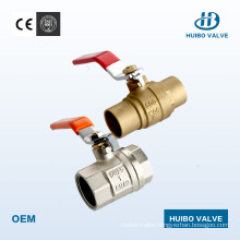 Ce Mark 1/2"-2" Inch Iron Handle Female Brass Ball Valve